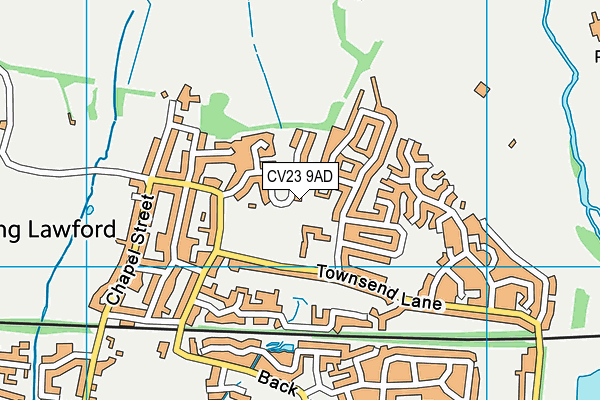 CV23 9AD map - OS VectorMap District (Ordnance Survey)