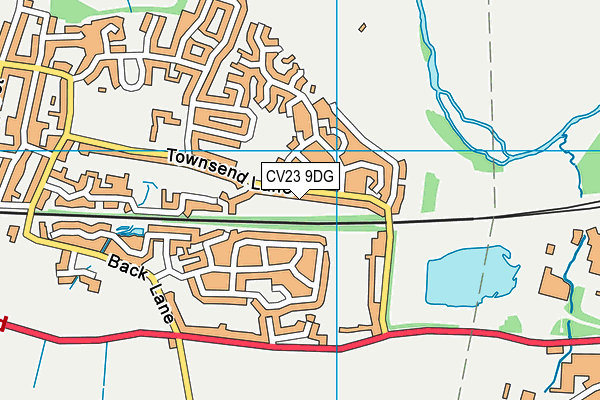 CV23 9DG map - OS VectorMap District (Ordnance Survey)