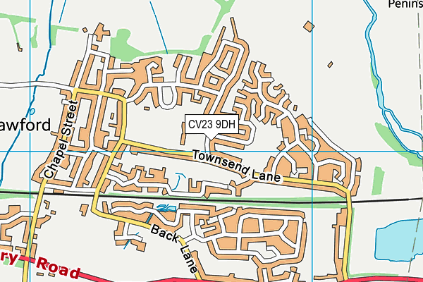 CV23 9DH map - OS VectorMap District (Ordnance Survey)