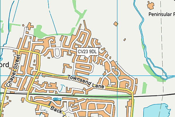CV23 9DL map - OS VectorMap District (Ordnance Survey)