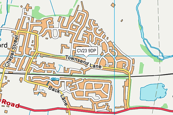 CV23 9DP map - OS VectorMap District (Ordnance Survey)