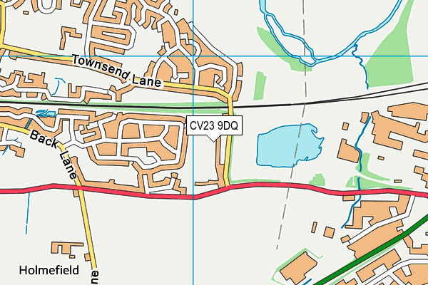 CV23 9DQ map - OS VectorMap District (Ordnance Survey)
