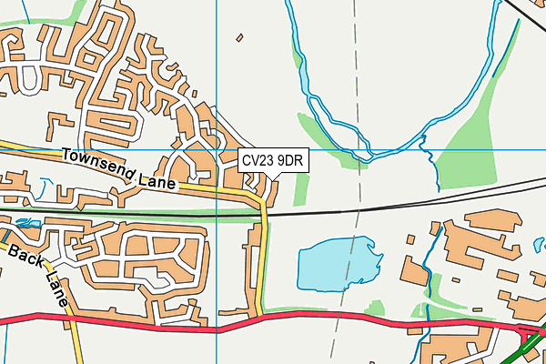 CV23 9DR map - OS VectorMap District (Ordnance Survey)