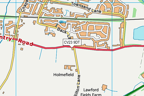 CV23 9DT map - OS VectorMap District (Ordnance Survey)