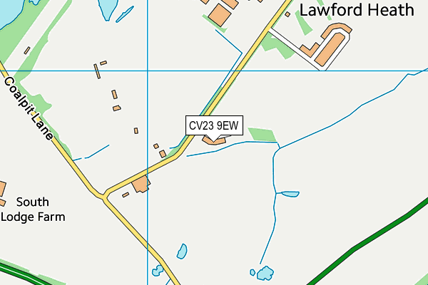 CV23 9EW map - OS VectorMap District (Ordnance Survey)