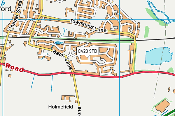CV23 9FD map - OS VectorMap District (Ordnance Survey)