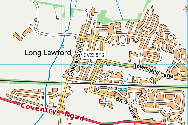 CV23 9FS map - OS VectorMap District (Ordnance Survey)