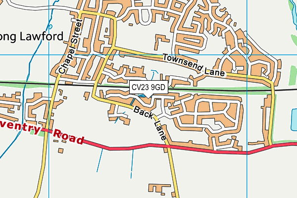 CV23 9GD map - OS VectorMap District (Ordnance Survey)