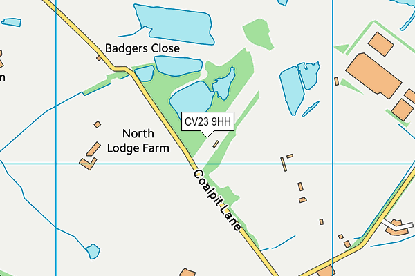 CV23 9HH map - OS VectorMap District (Ordnance Survey)