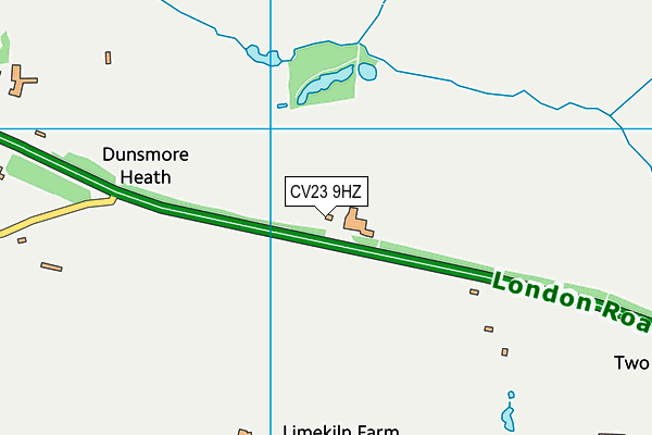 CV23 9HZ map - OS VectorMap District (Ordnance Survey)