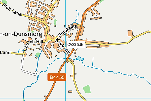 CV23 9JE map - OS VectorMap District (Ordnance Survey)