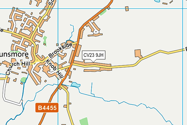 CV23 9JH map - OS VectorMap District (Ordnance Survey)