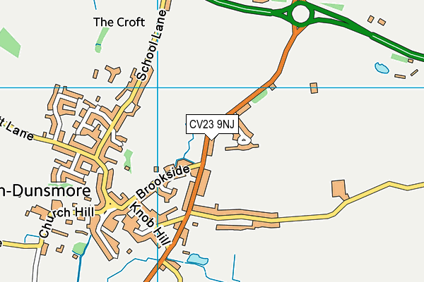 CV23 9NJ map - OS VectorMap District (Ordnance Survey)