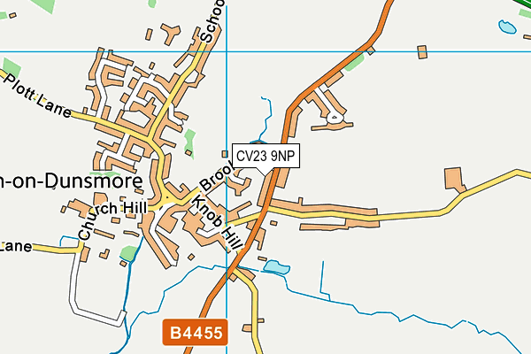 Fosse Way Park map (CV23 9NP) - OS VectorMap District (Ordnance Survey)