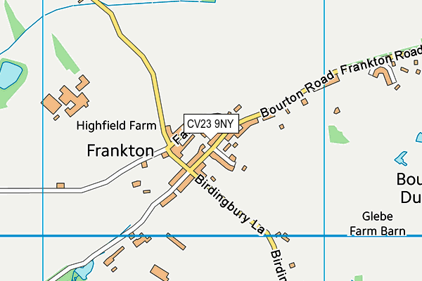 CV23 9NY map - OS VectorMap District (Ordnance Survey)