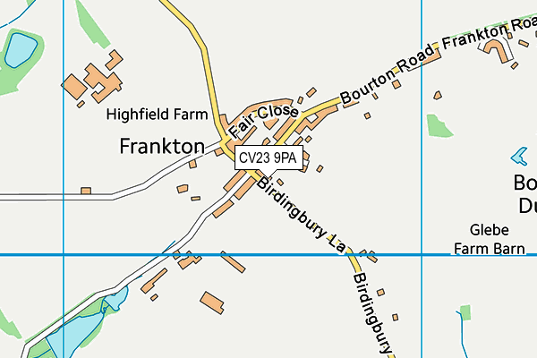 CV23 9PA map - OS VectorMap District (Ordnance Survey)