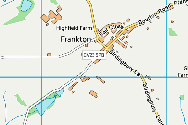 CV23 9PB map - OS VectorMap District (Ordnance Survey)