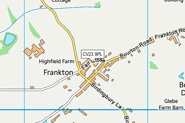 CV23 9PL map - OS VectorMap District (Ordnance Survey)