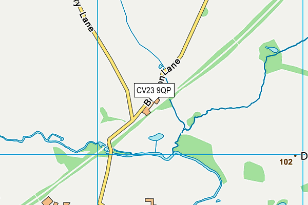 CV23 9QP map - OS VectorMap District (Ordnance Survey)