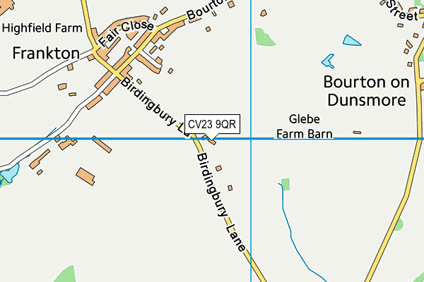 CV23 9QR map - OS VectorMap District (Ordnance Survey)