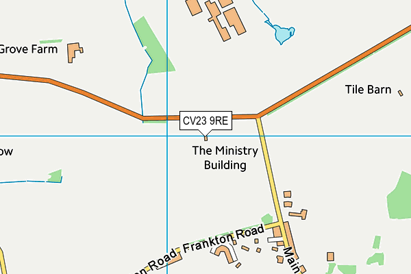 The Field (Bourton) map (CV23 9RE) - OS VectorMap District (Ordnance Survey)