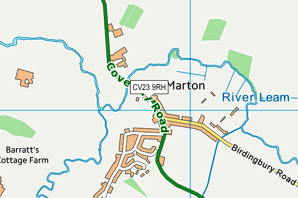 CV23 9RH map - OS VectorMap District (Ordnance Survey)