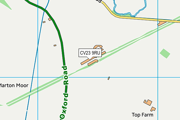 CV23 9RU map - OS VectorMap District (Ordnance Survey)