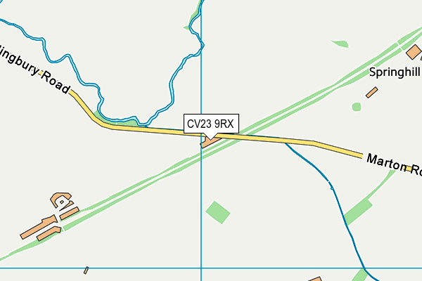 CV23 9RX map - OS VectorMap District (Ordnance Survey)