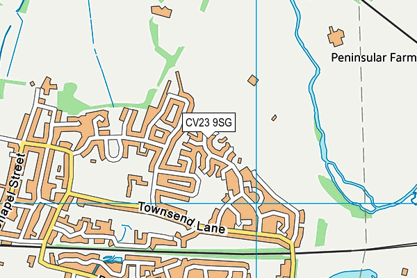 CV23 9SG map - OS VectorMap District (Ordnance Survey)