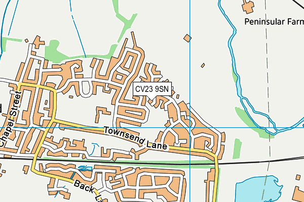 CV23 9SN map - OS VectorMap District (Ordnance Survey)