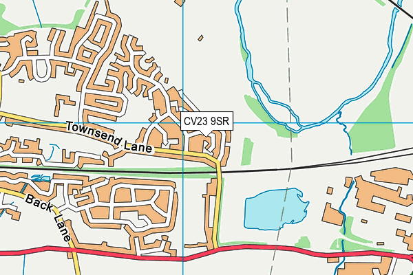 CV23 9SR map - OS VectorMap District (Ordnance Survey)
