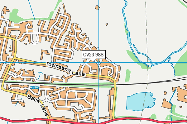 CV23 9SS map - OS VectorMap District (Ordnance Survey)