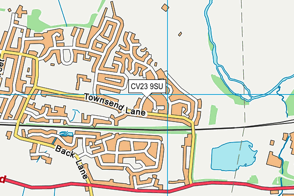 CV23 9SU map - OS VectorMap District (Ordnance Survey)