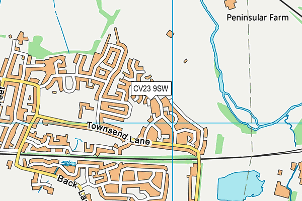 CV23 9SW map - OS VectorMap District (Ordnance Survey)