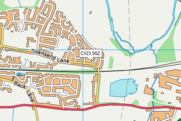 CV23 9SZ map - OS VectorMap District (Ordnance Survey)