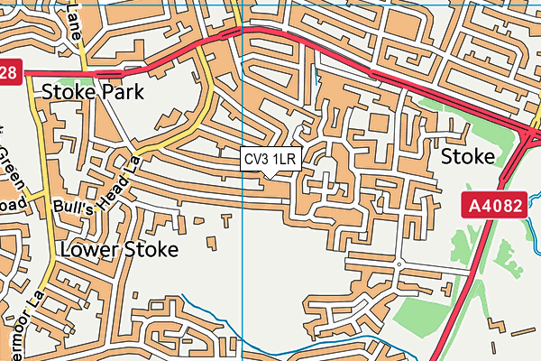 CV3 1LR map - OS VectorMap District (Ordnance Survey)