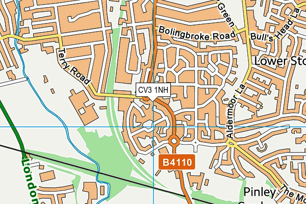 CV3 1NH map - OS VectorMap District (Ordnance Survey)