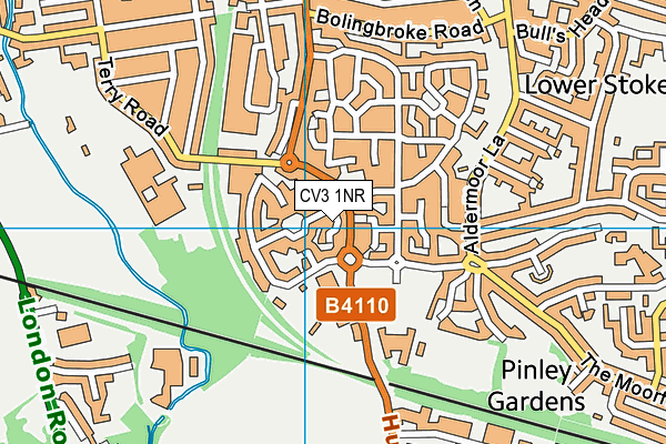 CV3 1NR map - OS VectorMap District (Ordnance Survey)