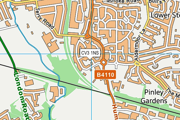 CV3 1NS map - OS VectorMap District (Ordnance Survey)