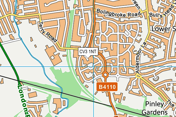 CV3 1NT map - OS VectorMap District (Ordnance Survey)