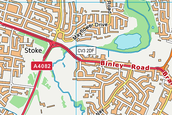 CV3 2DF map - OS VectorMap District (Ordnance Survey)