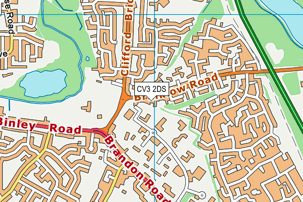 CV3 2DS map - OS VectorMap District (Ordnance Survey)