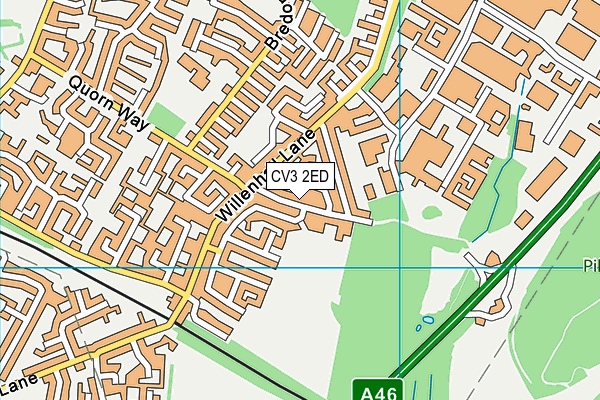 John White Community Centre map (CV3 2ED) - OS VectorMap District (Ordnance Survey)