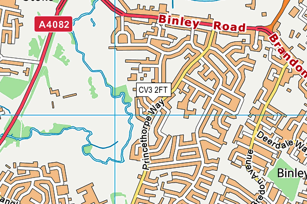 CV3 2FT map - OS VectorMap District (Ordnance Survey)