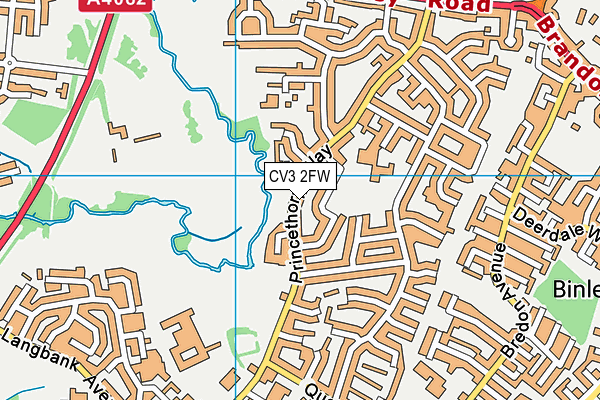 CV3 2FW map - OS VectorMap District (Ordnance Survey)