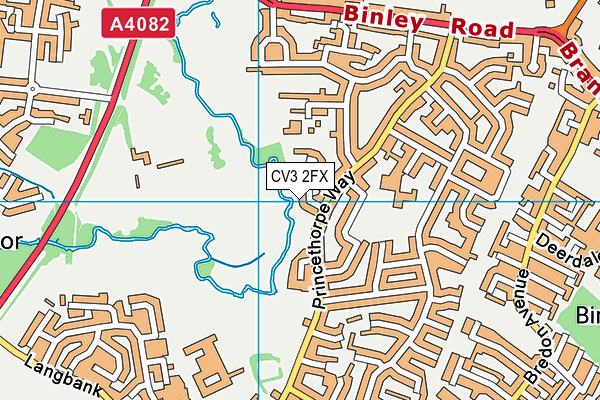 CV3 2FX map - OS VectorMap District (Ordnance Survey)