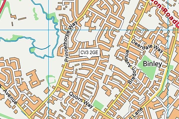 CV3 2GE map - OS VectorMap District (Ordnance Survey)