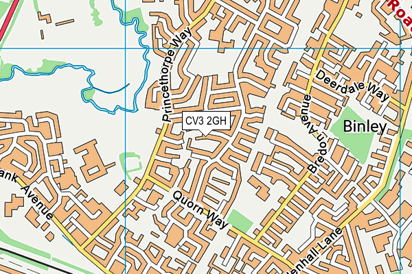 CV3 2GH map - OS VectorMap District (Ordnance Survey)
