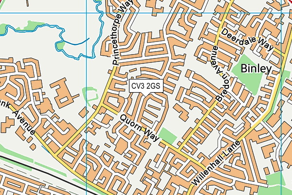 CV3 2GS map - OS VectorMap District (Ordnance Survey)