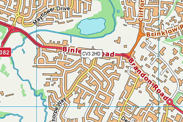 CV3 2HD map - OS VectorMap District (Ordnance Survey)